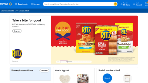 Ritz 'Pair Up for Good' Walmart Carousel Ad
